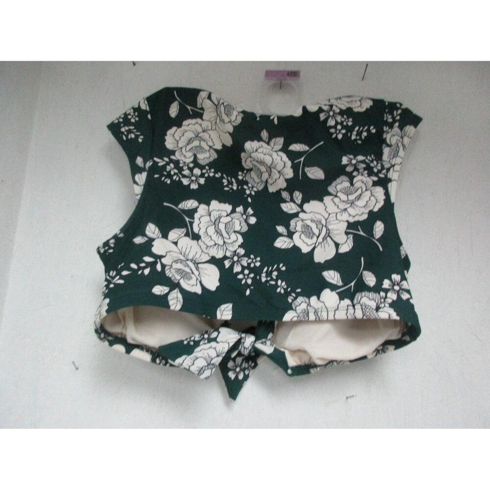 Adore Me Women's  Swim  Top Outline Roses Print Size Medium NWOT - Picture 2 of 2